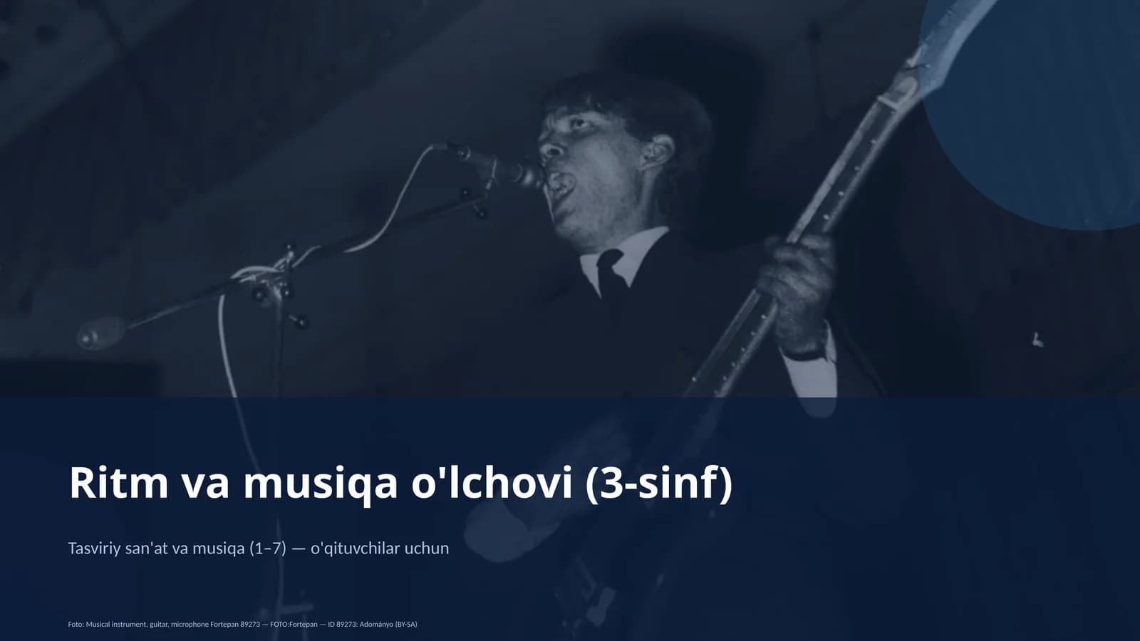 Ritm va musiqa o'lchovi (3-sinf)