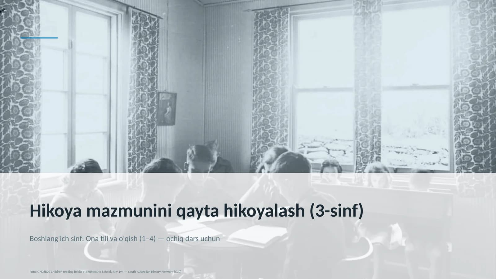 Hikoya mazmunini qayta hikoyalash (3-sinf)