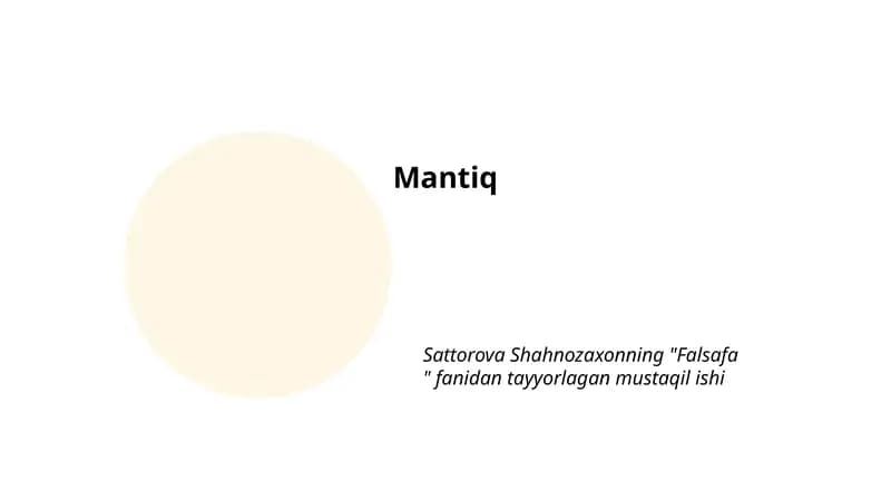 Mantiq