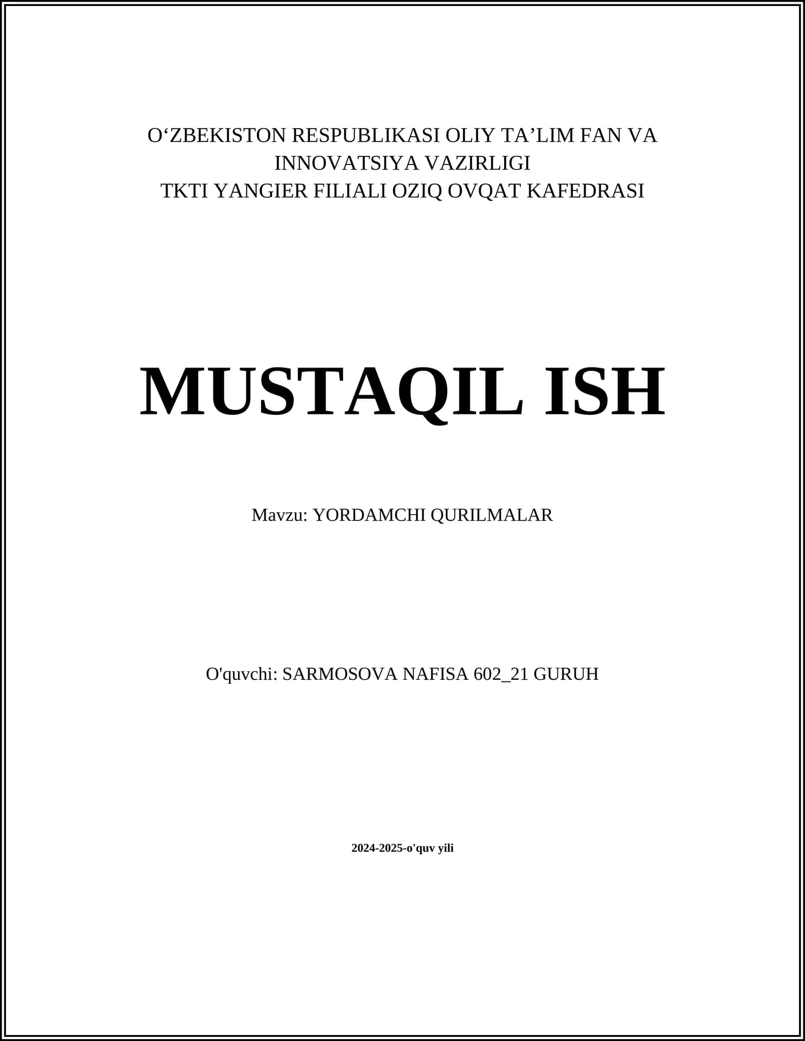 Yordamchi qurilmalar