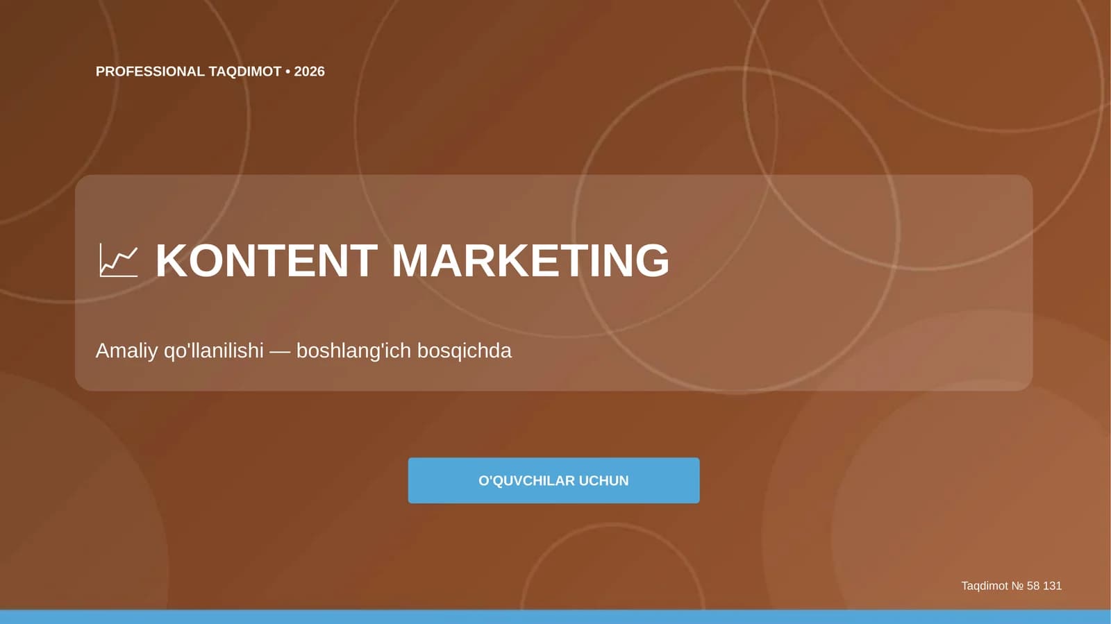 Kontent marketing: amaliy qo'llanilishi (boshlang'ich bosqichda) [o'quvchilar uchun]