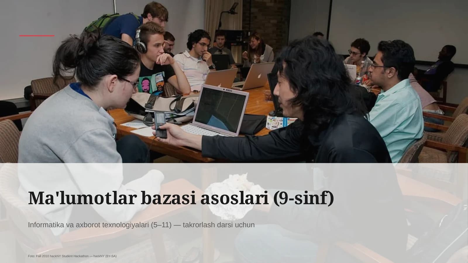 Ma'lumotlar bazasi asoslari (9-sinf)