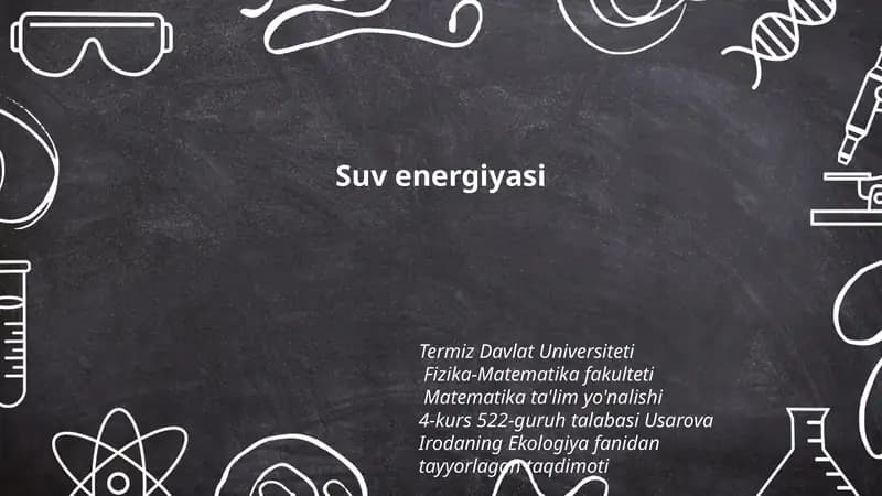 Suv energiyasi