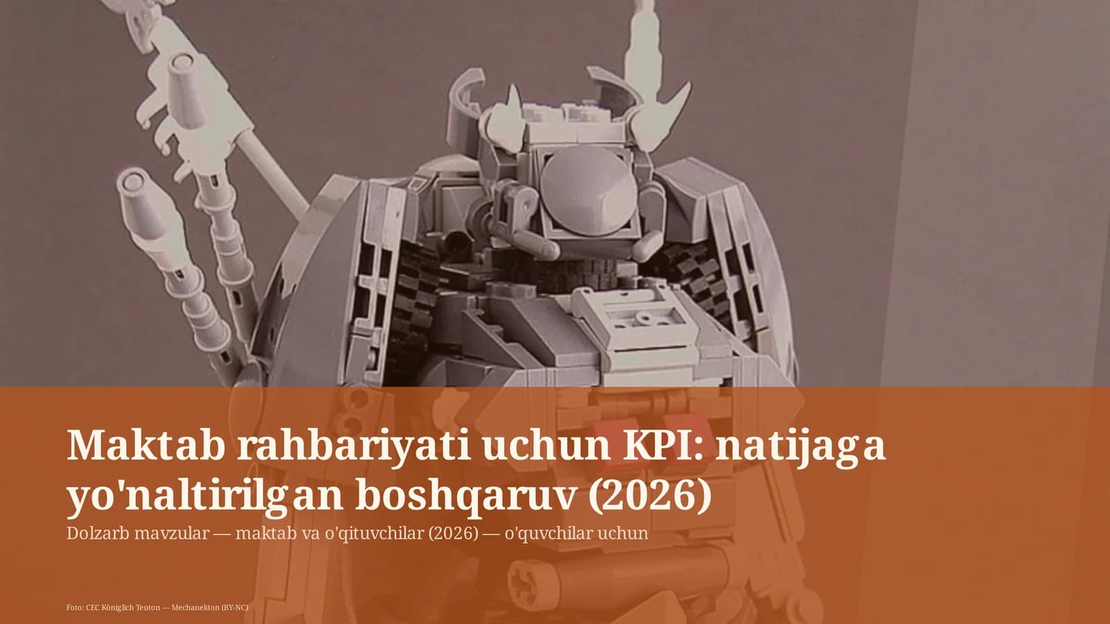 Maktab rahbariyati uchun KPI: natijaga yo'naltirilgan boshqaruv (2026)