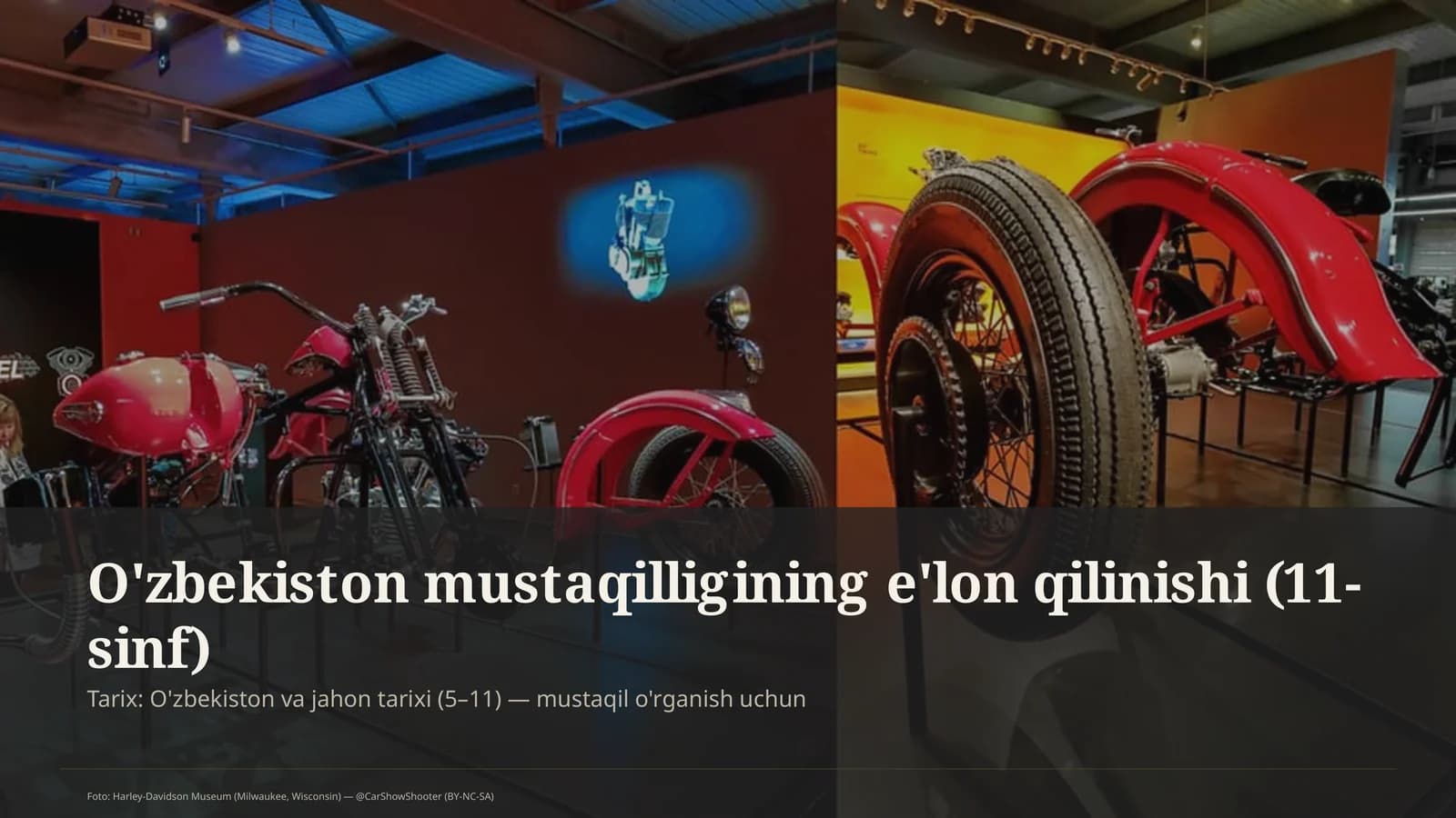 O'zbekiston mustaqilligining e'lon qilinishi (11-sinf)