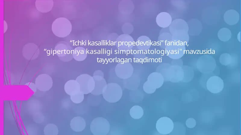 Ichkikasalliklar propedevtikasi