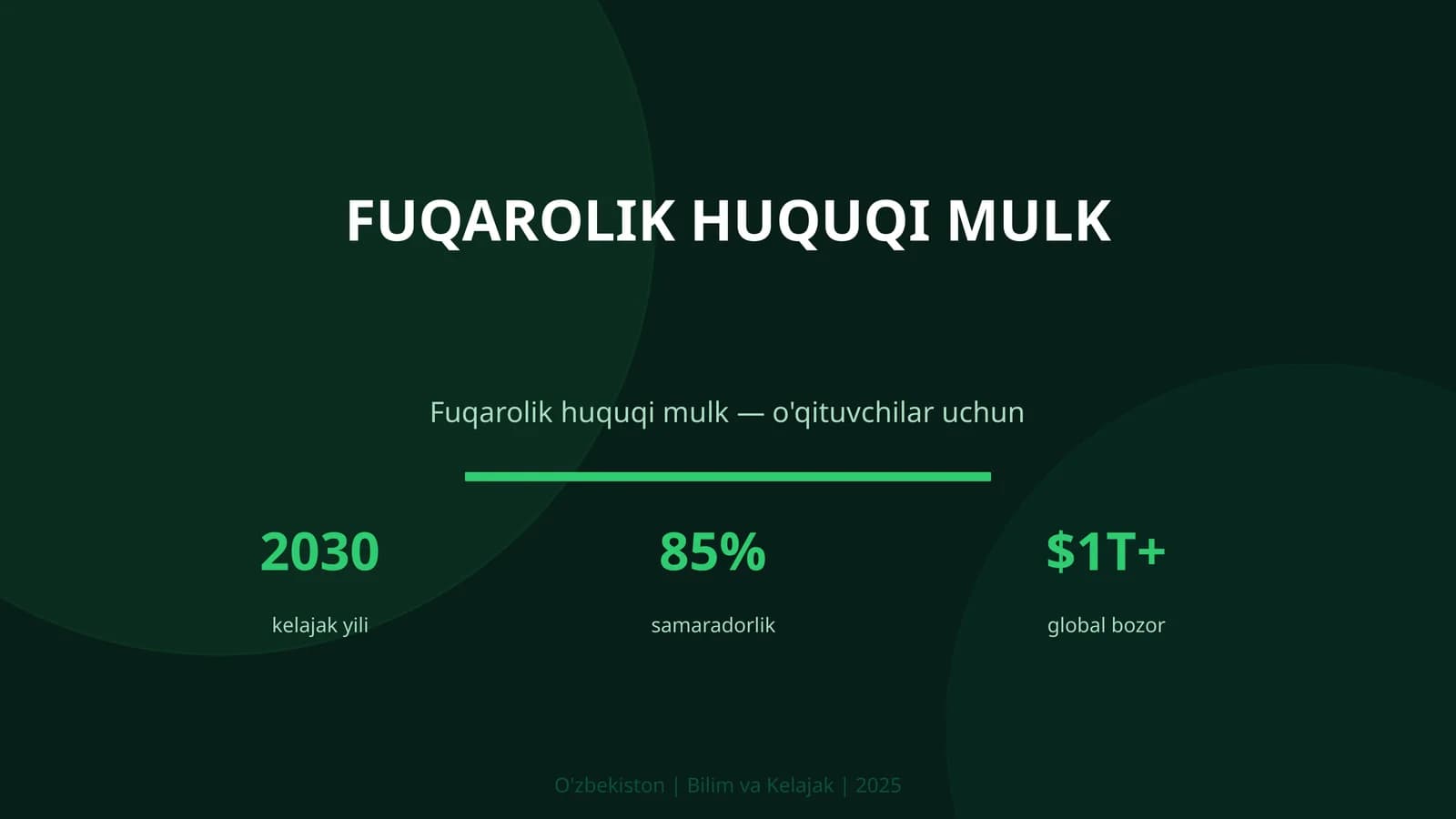Fuqarolik huquqi mulk
