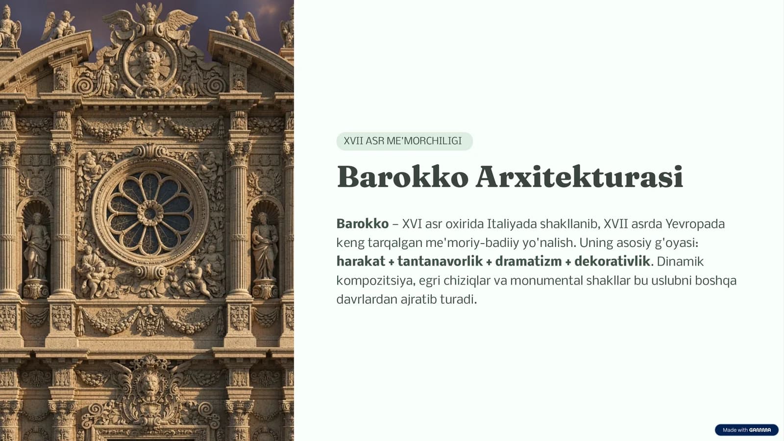 Barokko Arxitekturasi | PPT