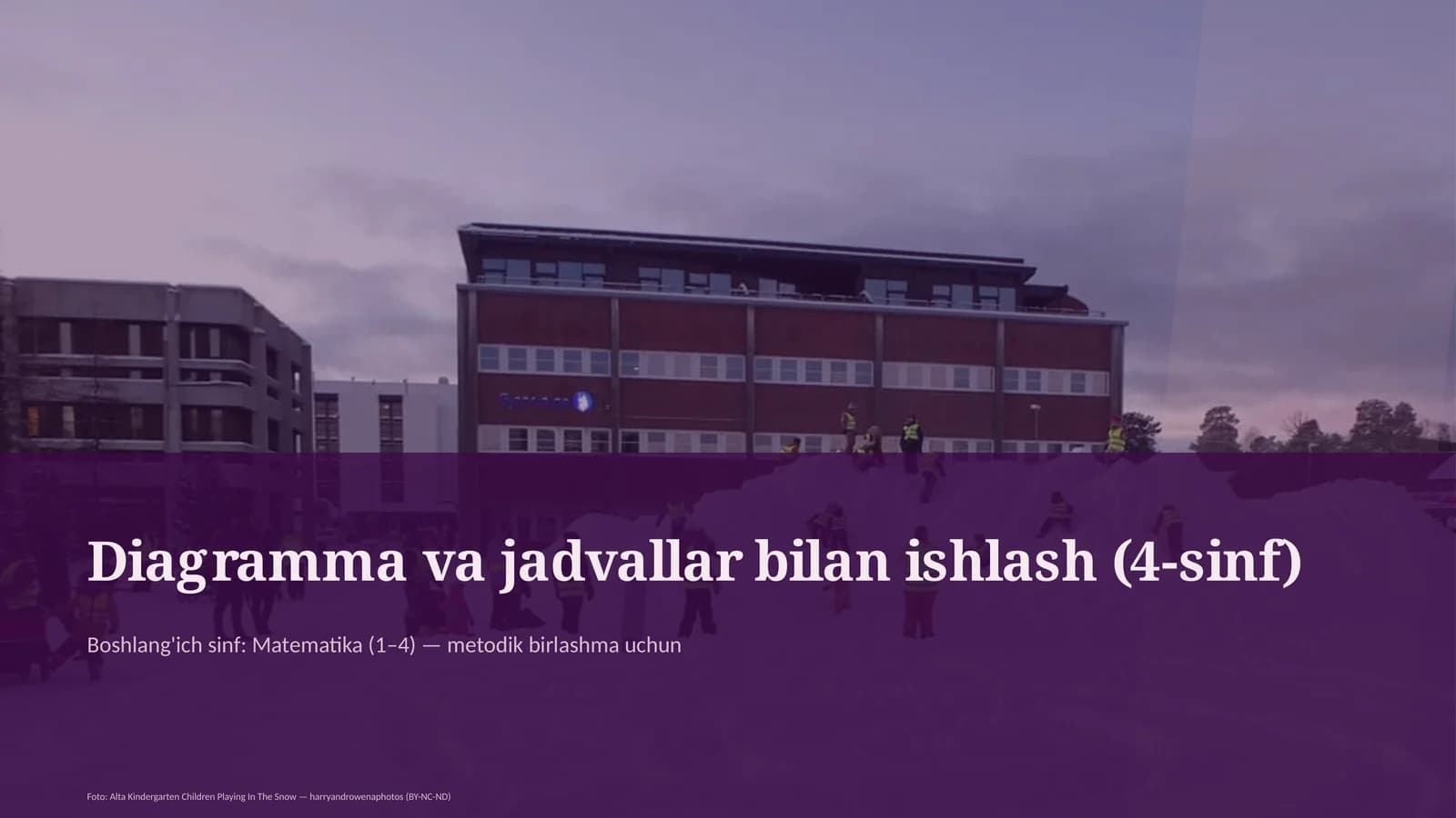 Diagramma va jadvallar bilan ishlash (4-sinf)