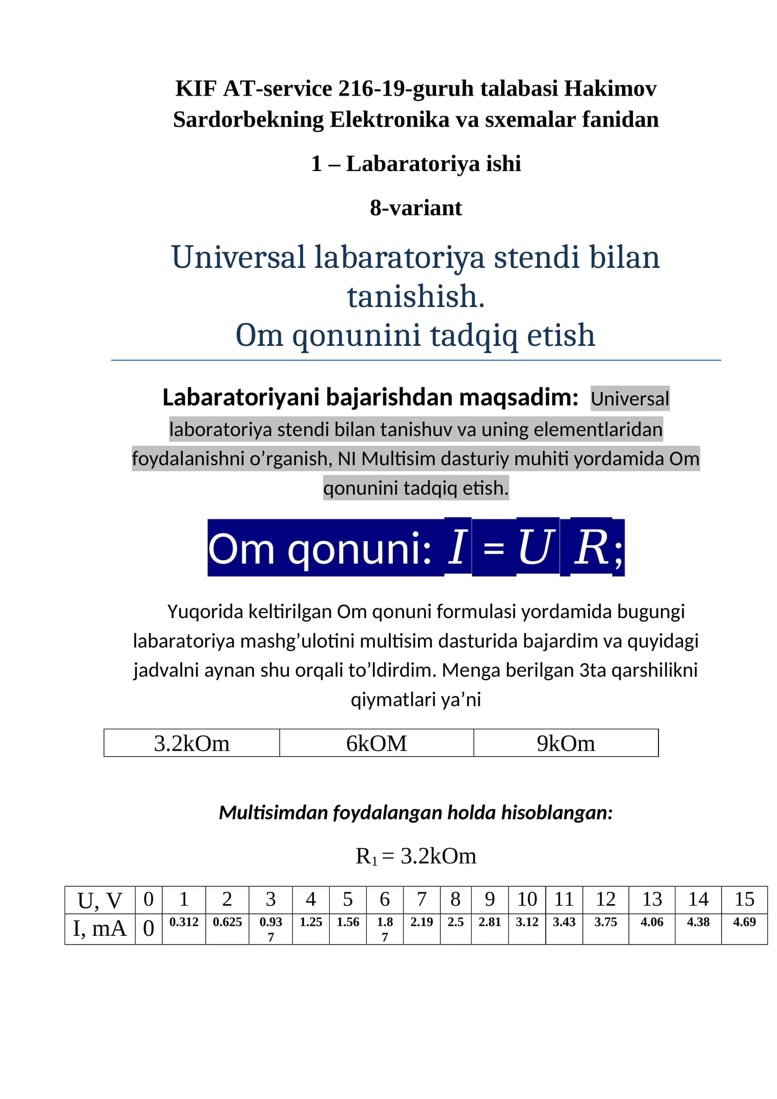 Universal laboratoriya stеndi