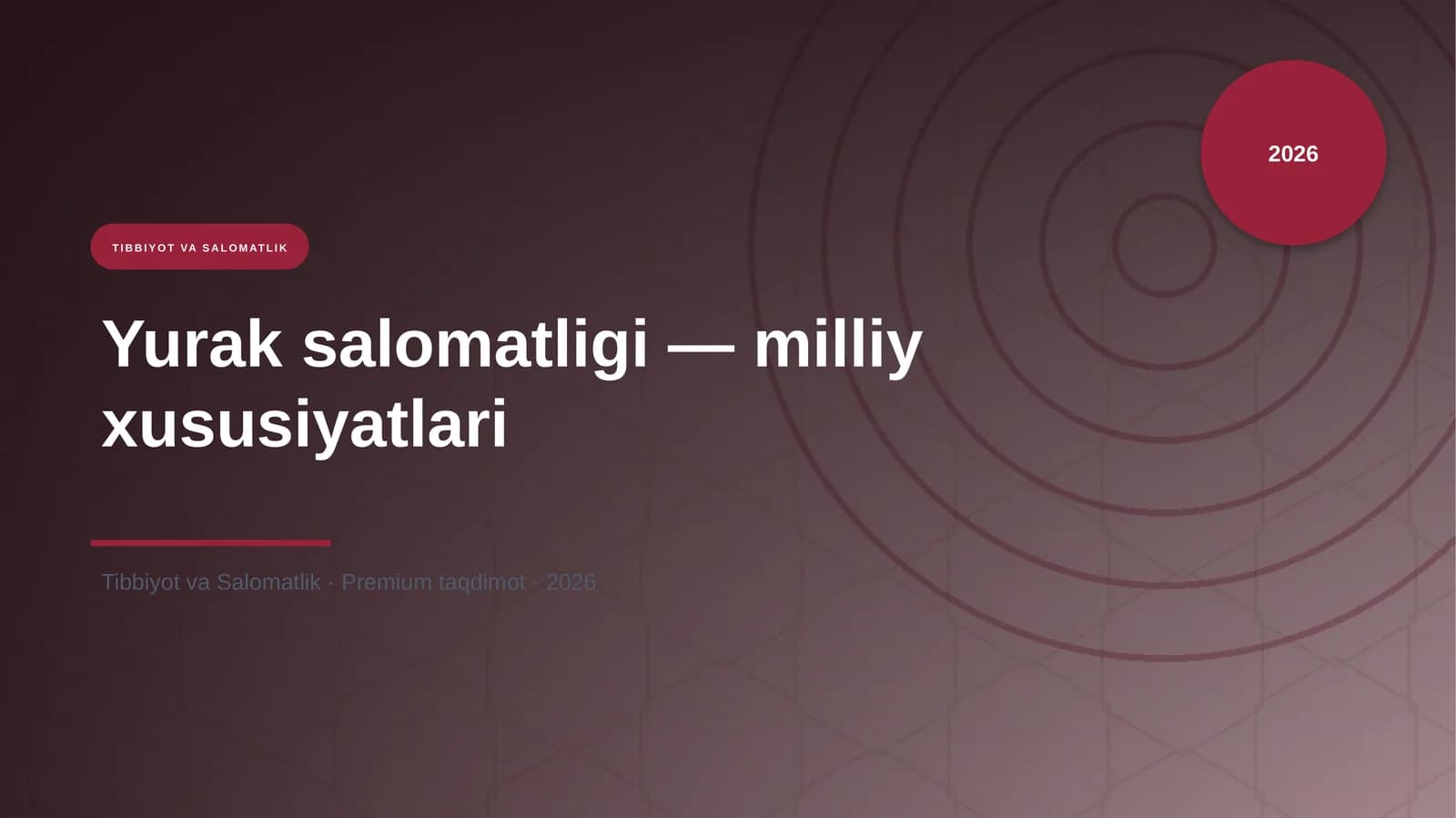 Yurak salomatligi — milliy xususiyatlari