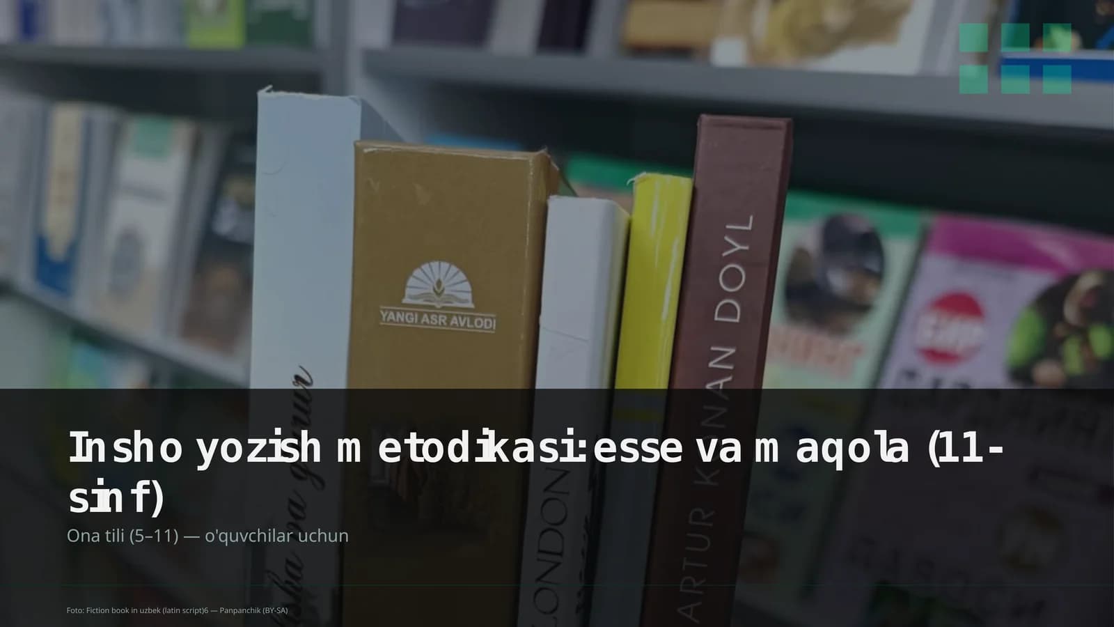 Insho yozish metodikasi: esse va maqola (11-sinf)
