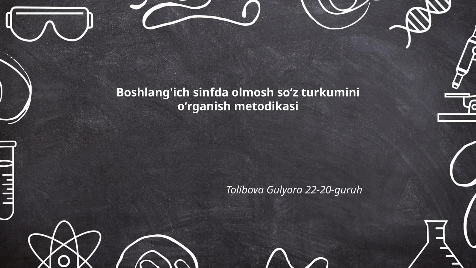 Boshlang'ich sinfda olmosh soʻz turkumini oʻrganish metodikasi