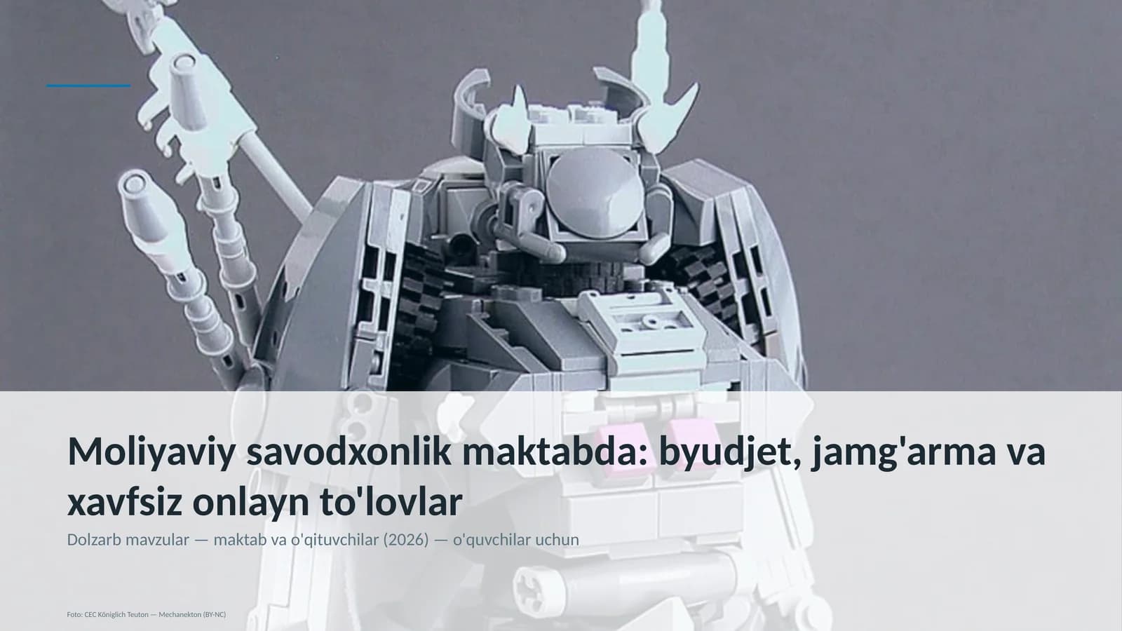 Moliyaviy savodxonlik maktabda