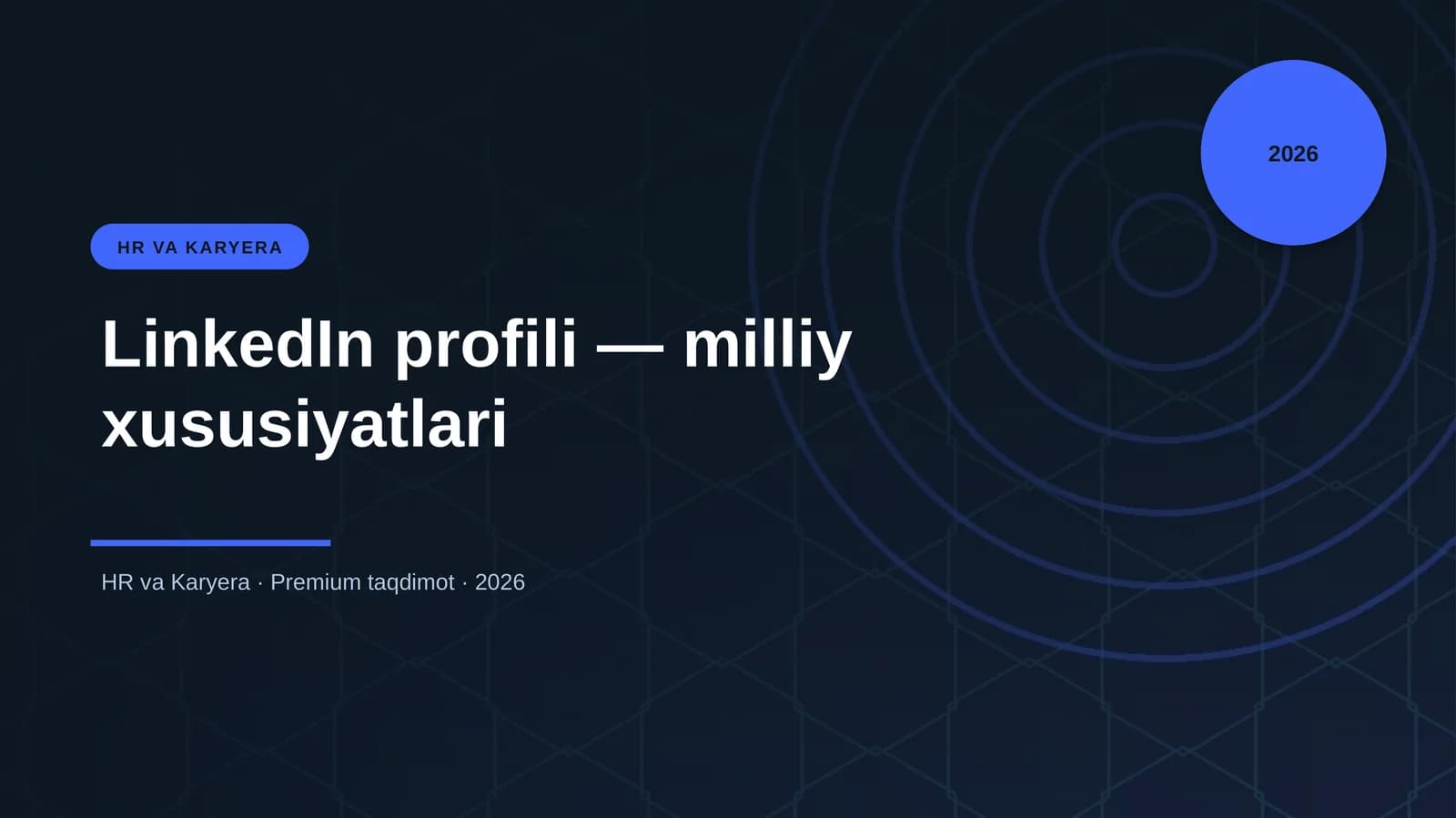 LinkedIn profili — milliy xususiyatlari