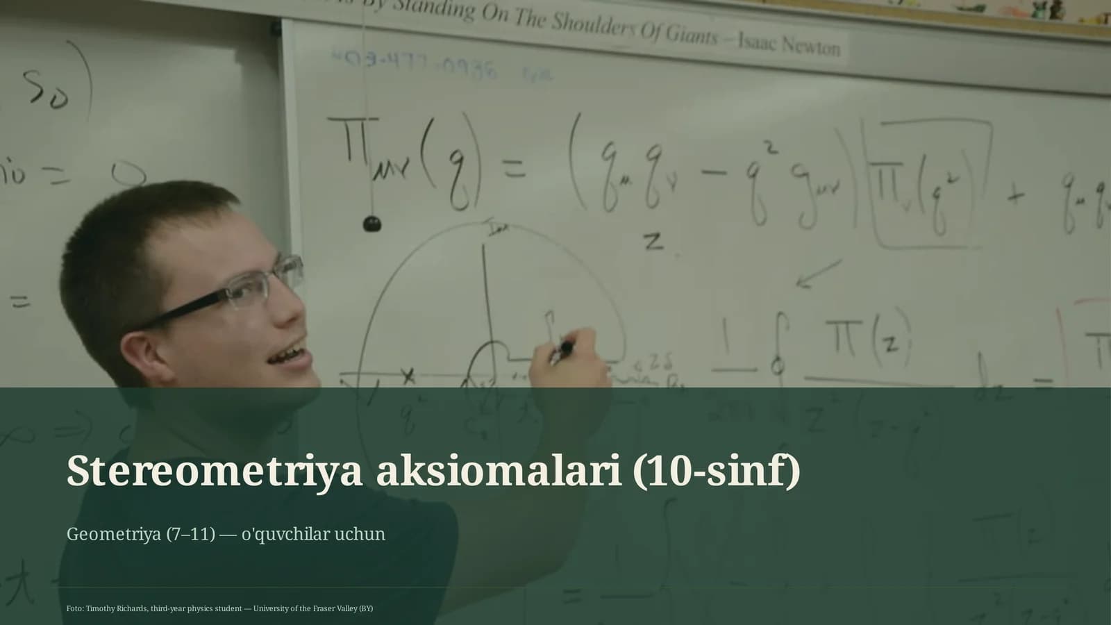 Stereometriya aksiomalari (10-sinf)