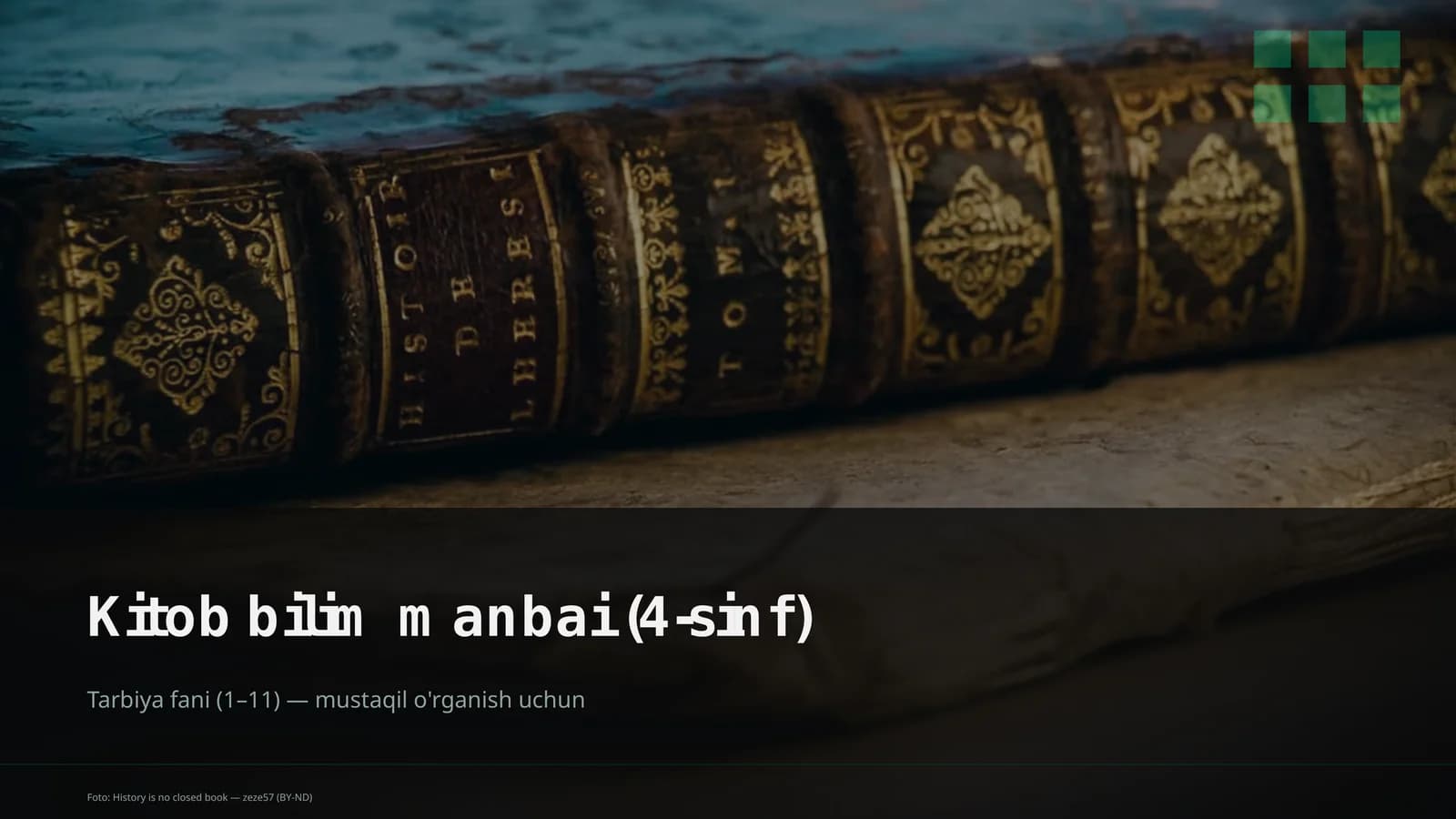 Kitob bilim manbai (4-sinf)