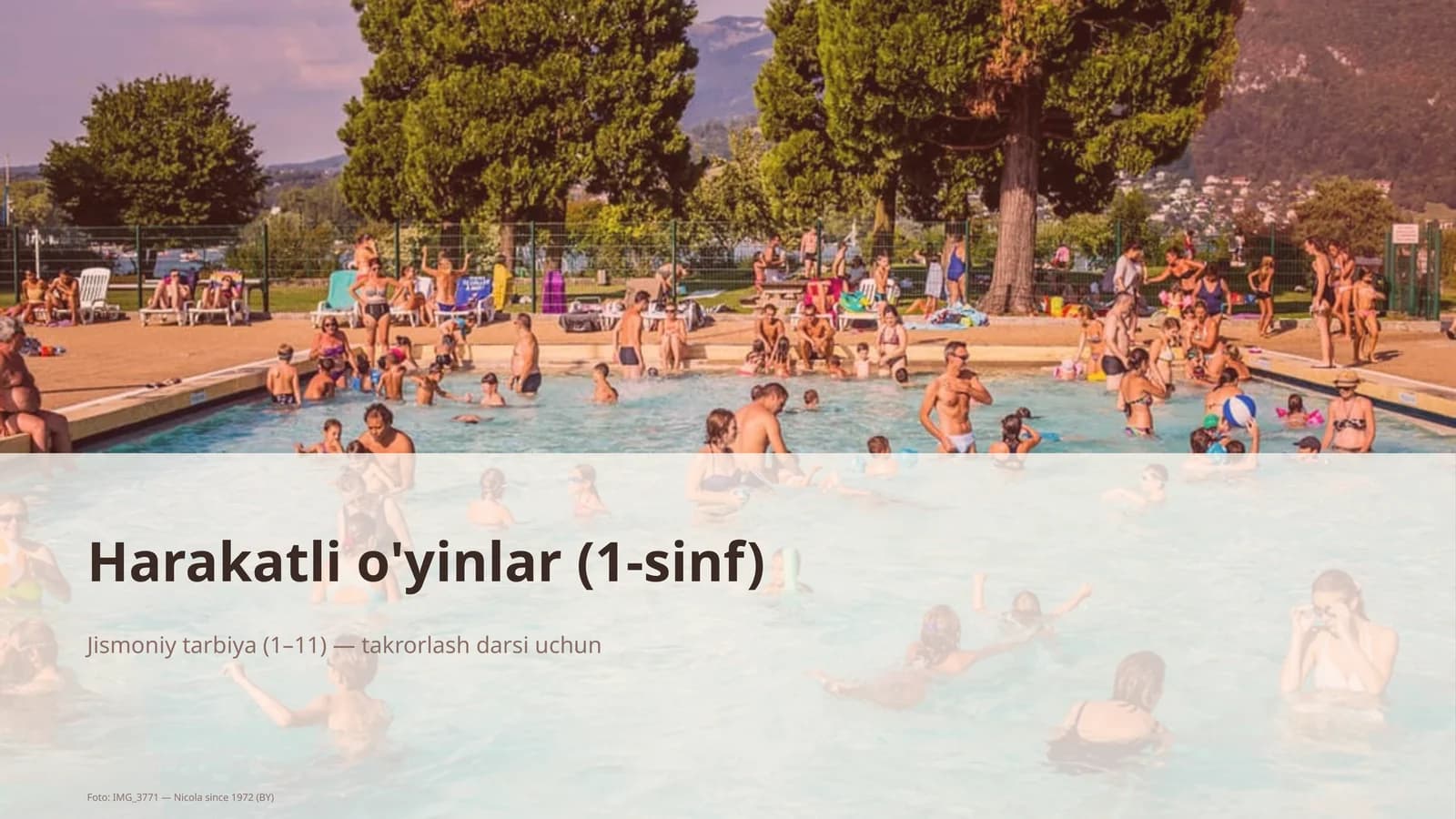 Harakatli o'yinlar (1-sinf)