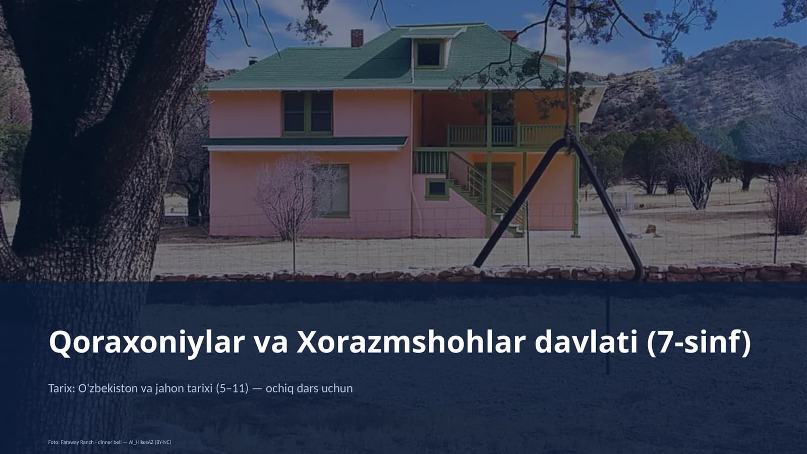 Qoraxoniylar va Xorazmshohlar davlati (7-sinf)
