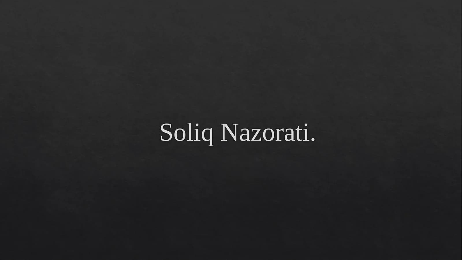 SoliqNazorati