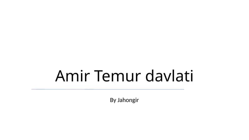Amir Temur davlati