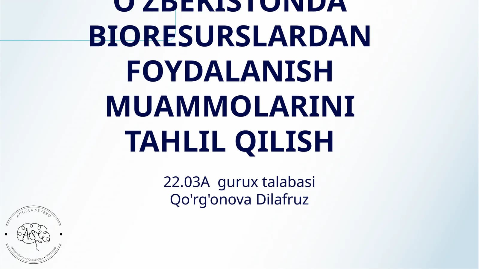OʻZBEKISTONDA BIORESURSLARDAN FOYDALANISH MUAMMOLARINI TAHLIL QILISH
