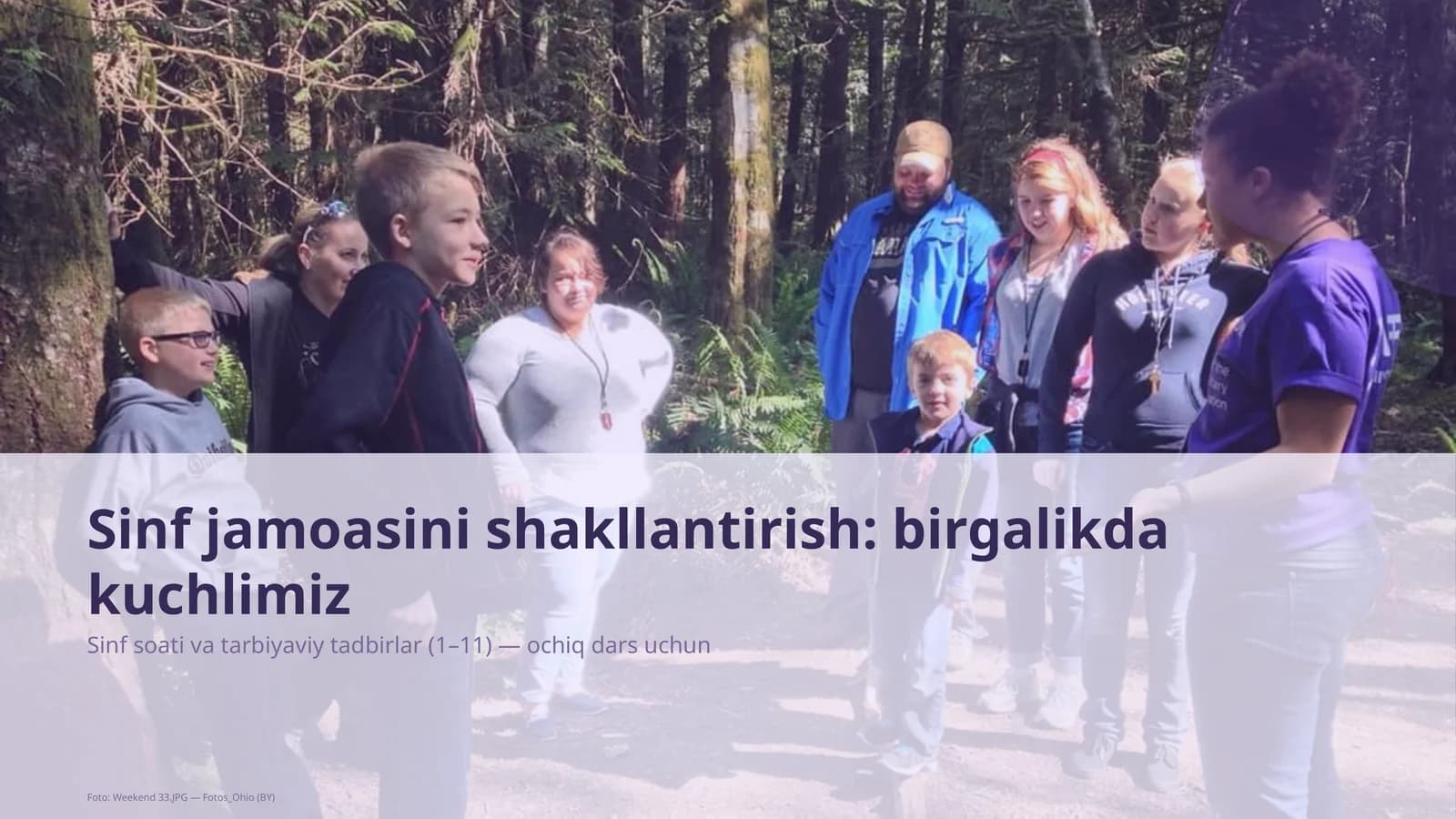 Sinf jamoasini shakllantirish: birgalikda kuchlimiz