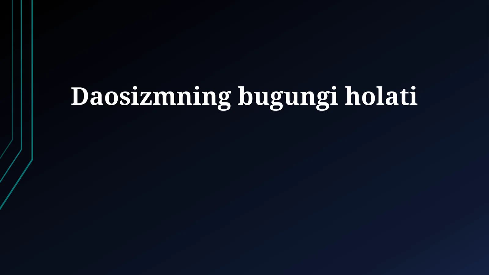 Daosizmning bugungi holati