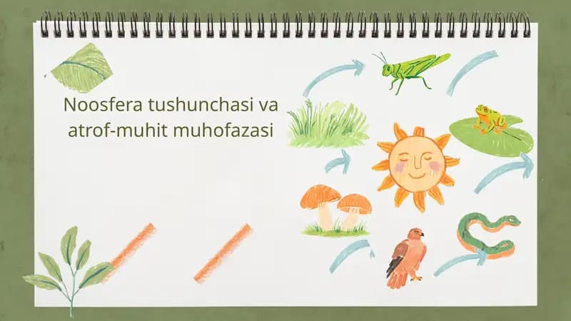 Noosfera tushunchasi va atrof-muhit muhofazasi