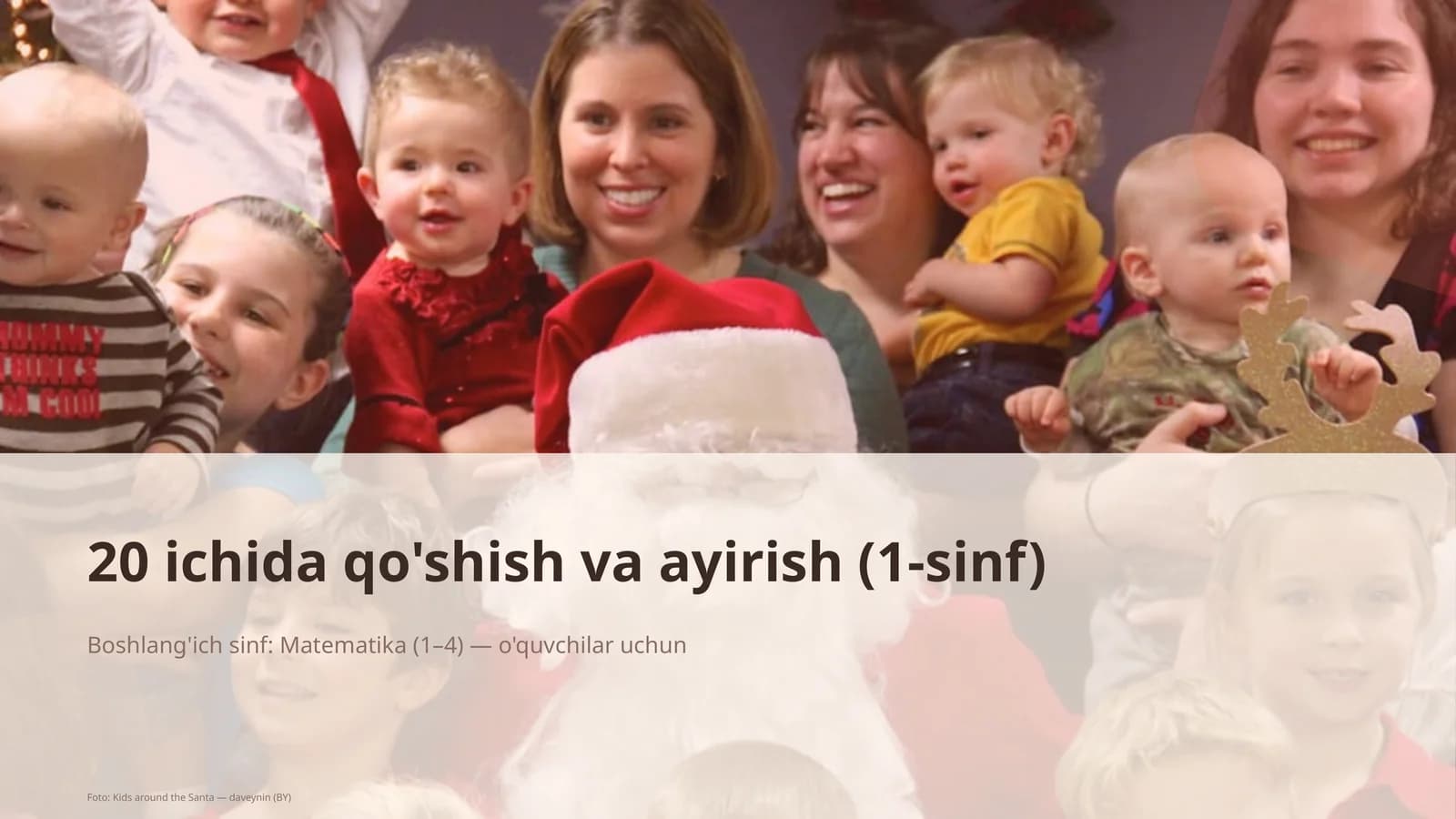 20 ichida qo'shish va ayirish (1-sinf)