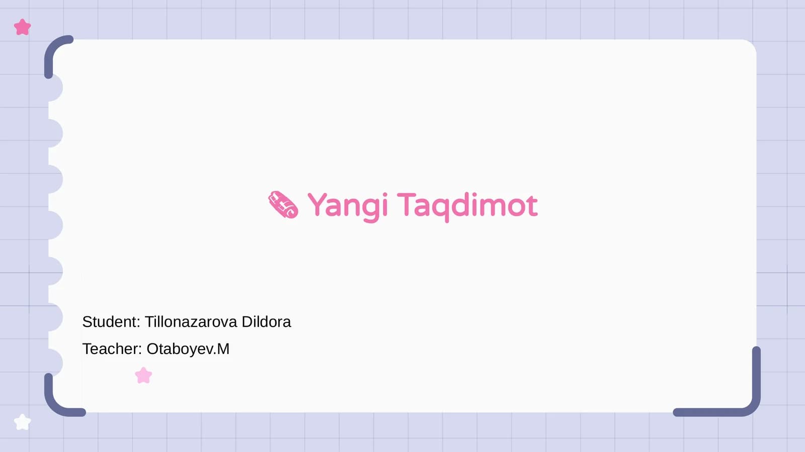 Yangi Taqdimot