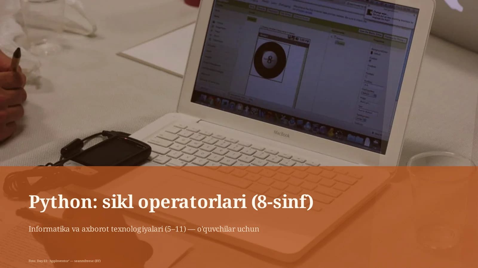 Python: sikl operatorlari (8-sinf)
