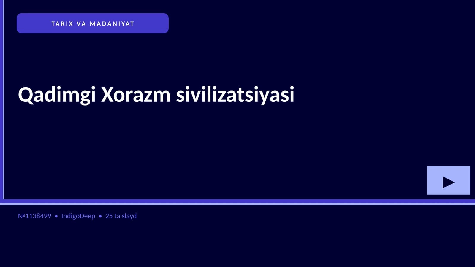 Qadimgi Xorazm sivilizatsiyasi