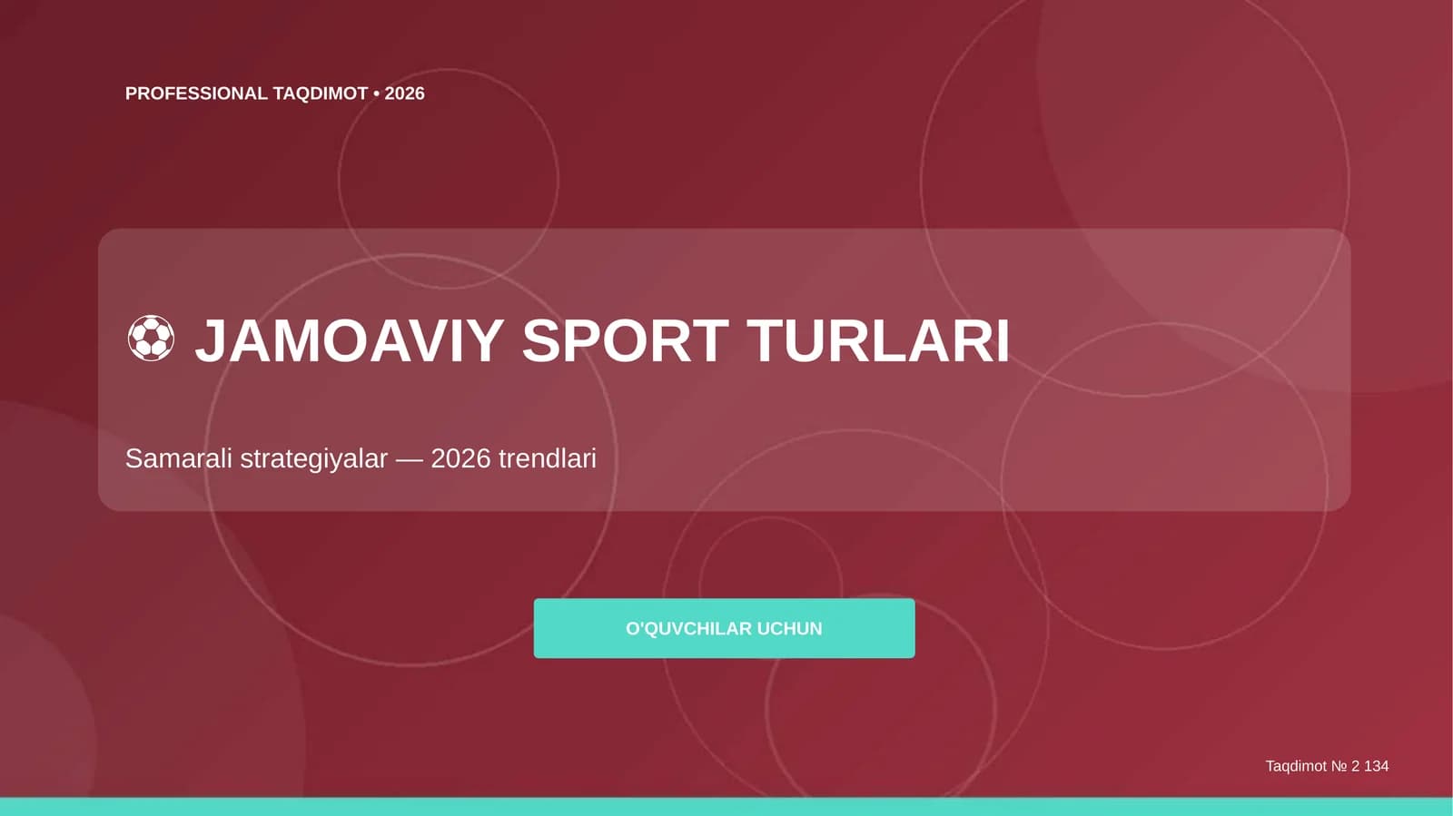 Jamoaviy sport turlari: samarali strategiyalar (2026 trendlari) [o'quvchilar uchun]