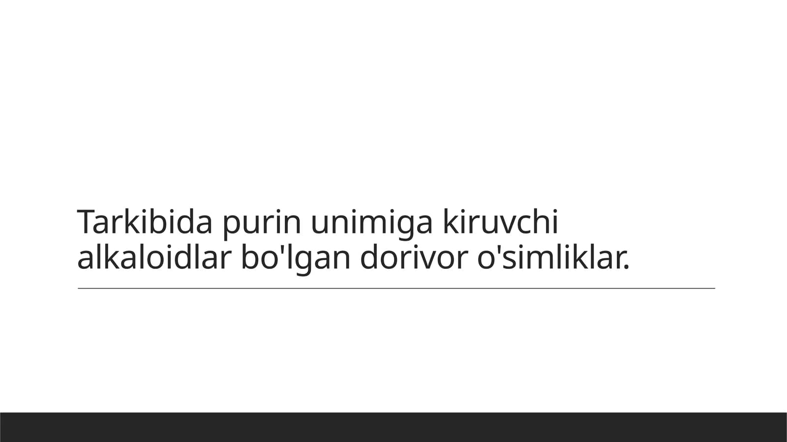 Purin Alkaloidlari