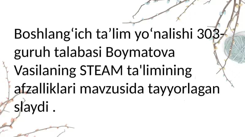 STEAM ta'limi