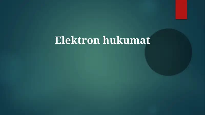 Elektronhukumat