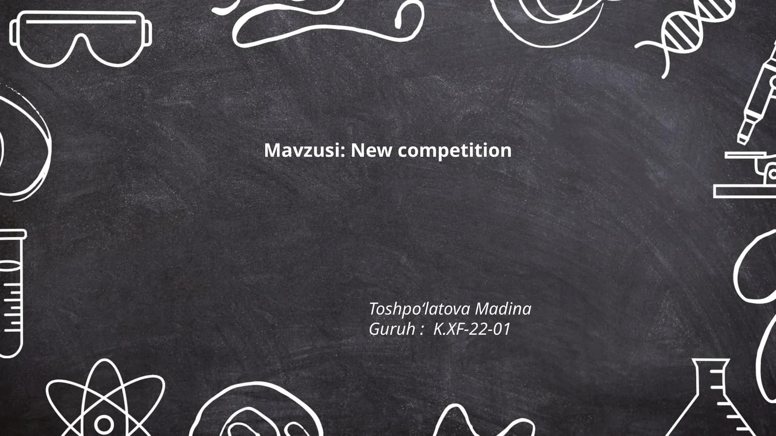 New competition