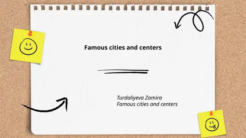 Famous cities and centers