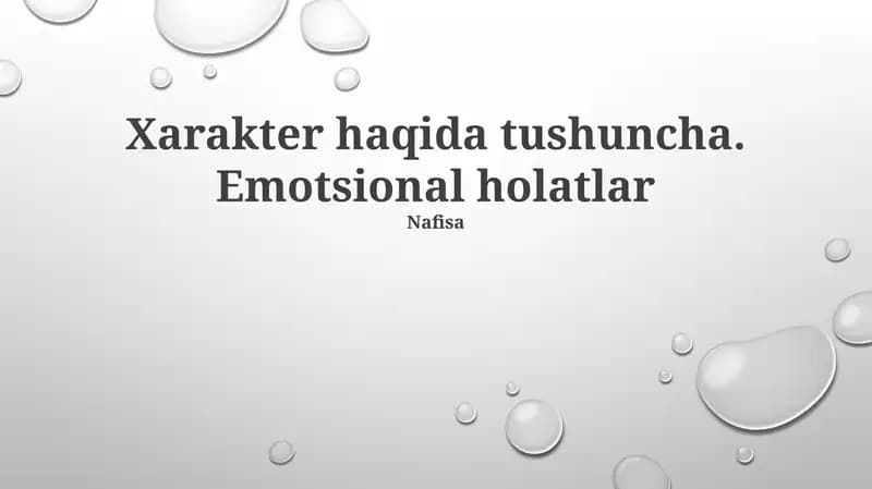 Emotsional holatlar