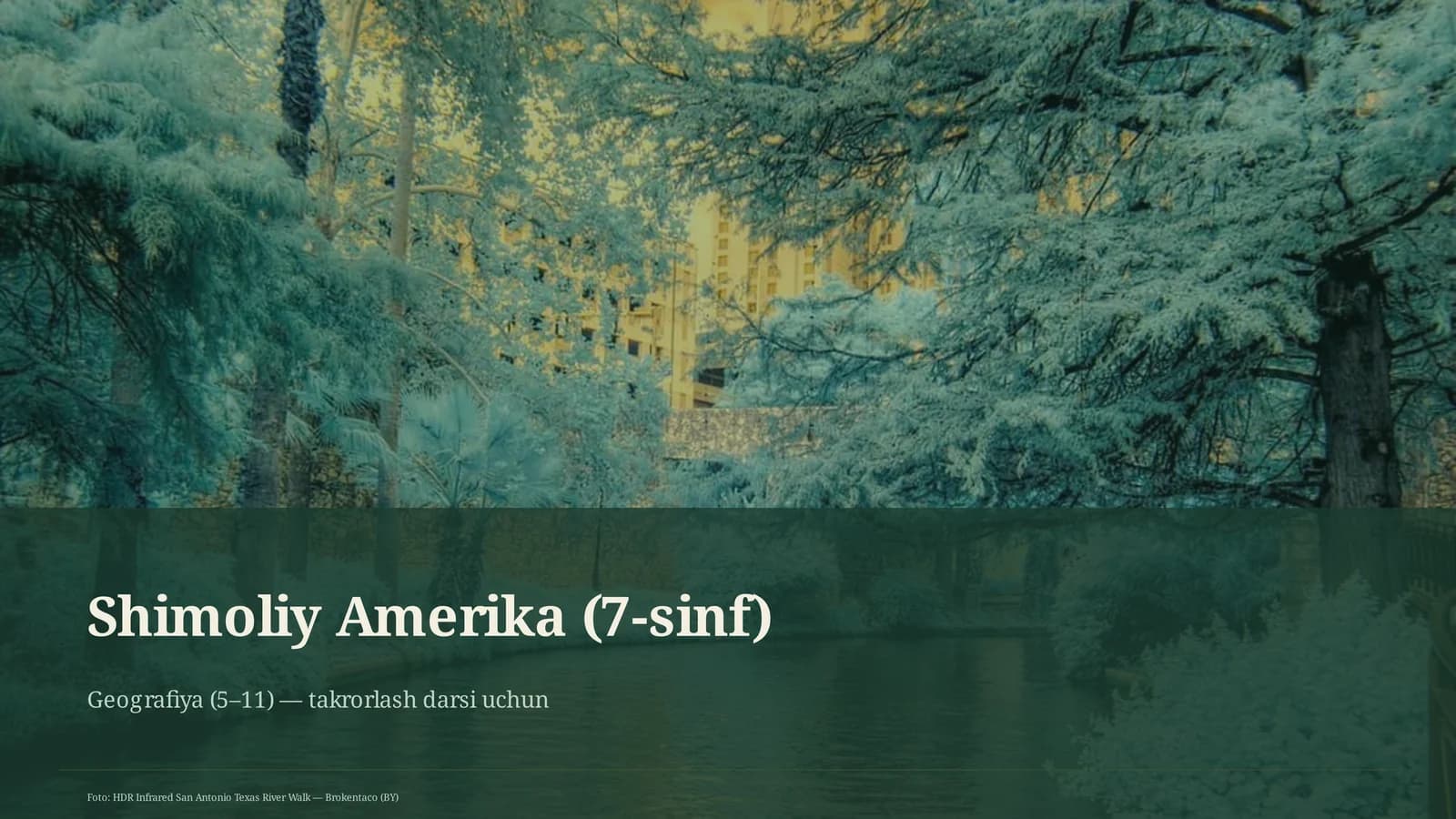Shimoliy Amerika (7-sinf)