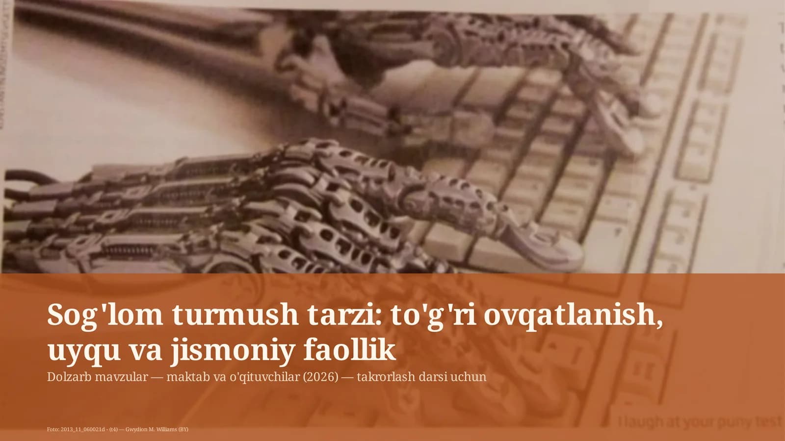 Dolzarb mavzular — maktab va o'qituvchilar (2026) — takrorlash darsi uchun