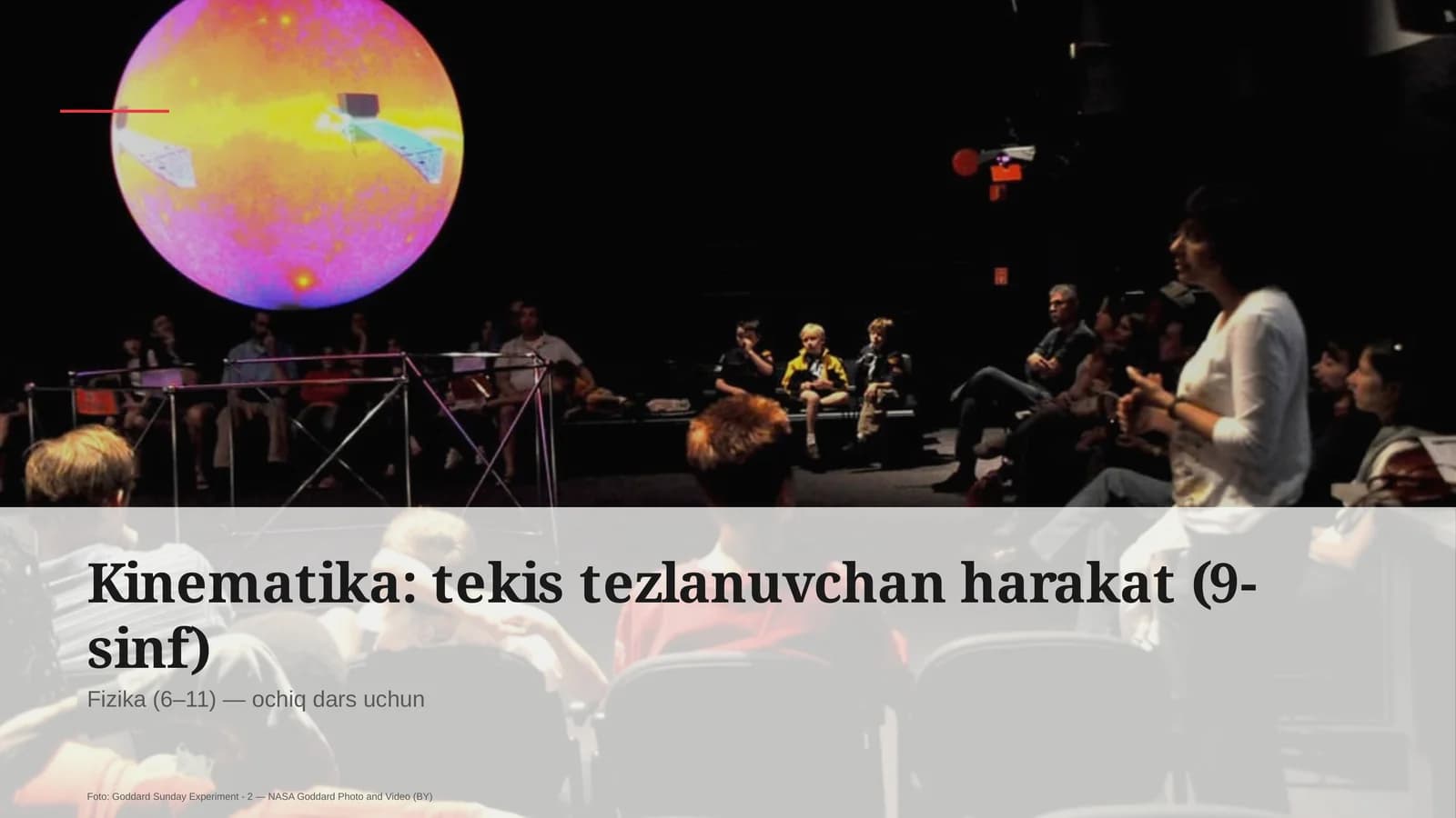 Kinematika: tekis tezlanuvchan harakat (9-sinf)