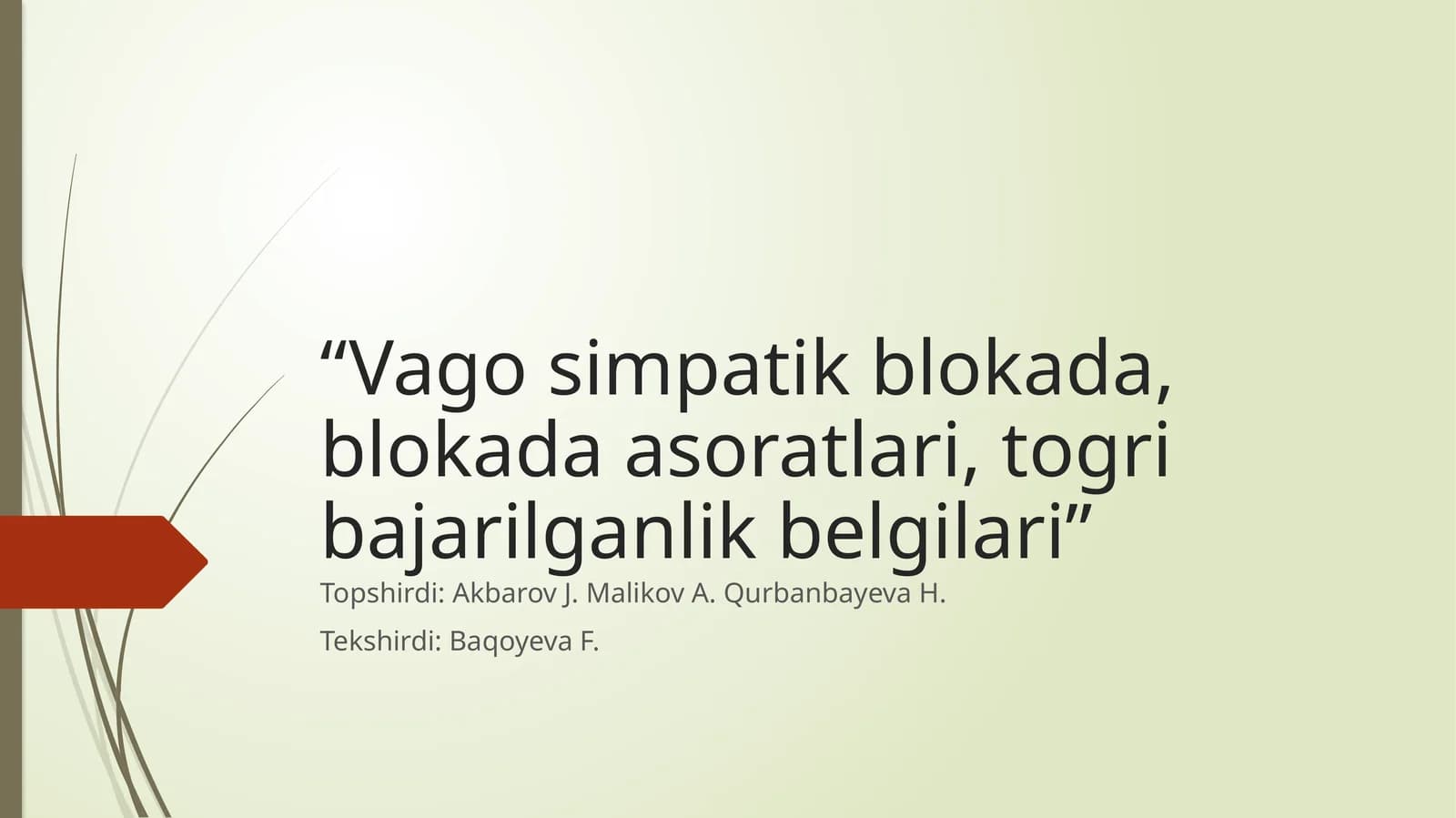 Vagosimpatik blokada