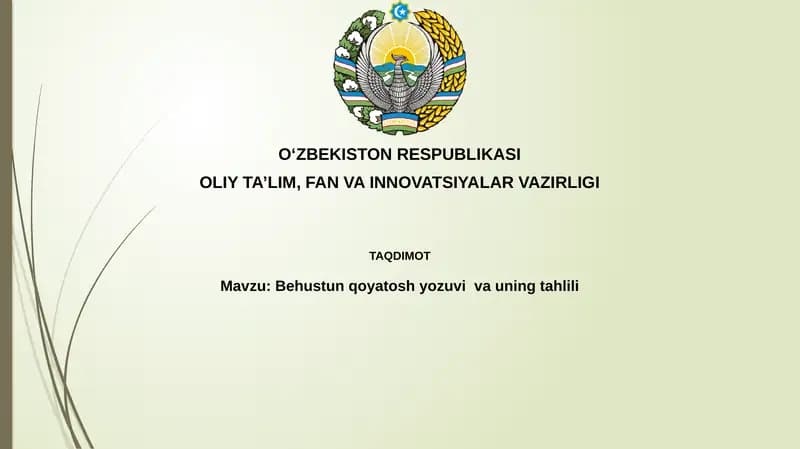 Behustun qoyatoshi yozuvi