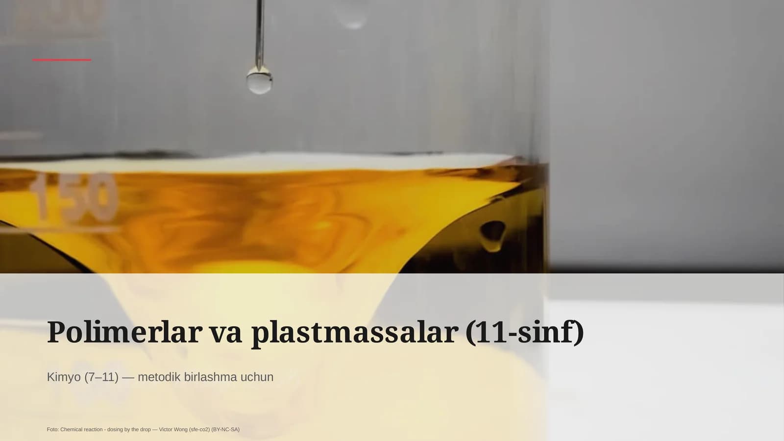 Polimerlar va plastmassalar (11-sinf)