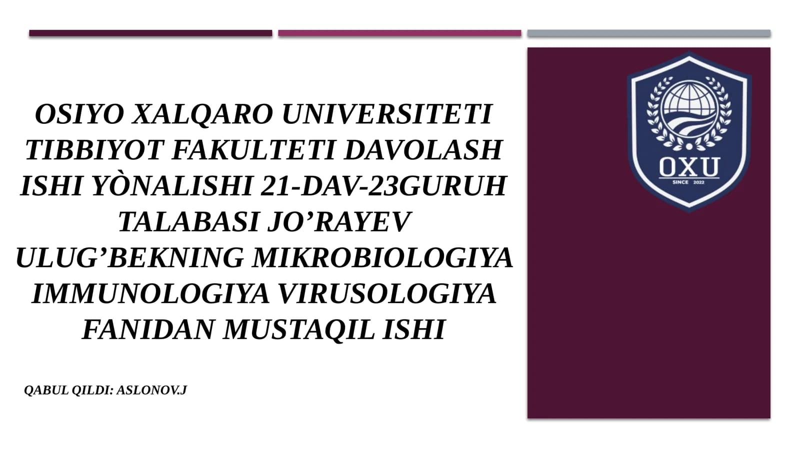 Cho’chqa grippi morfologiyasi  Kasallik belgilari va diagnostikasi  Laboratoriya tashxisi halide to'liq malumot