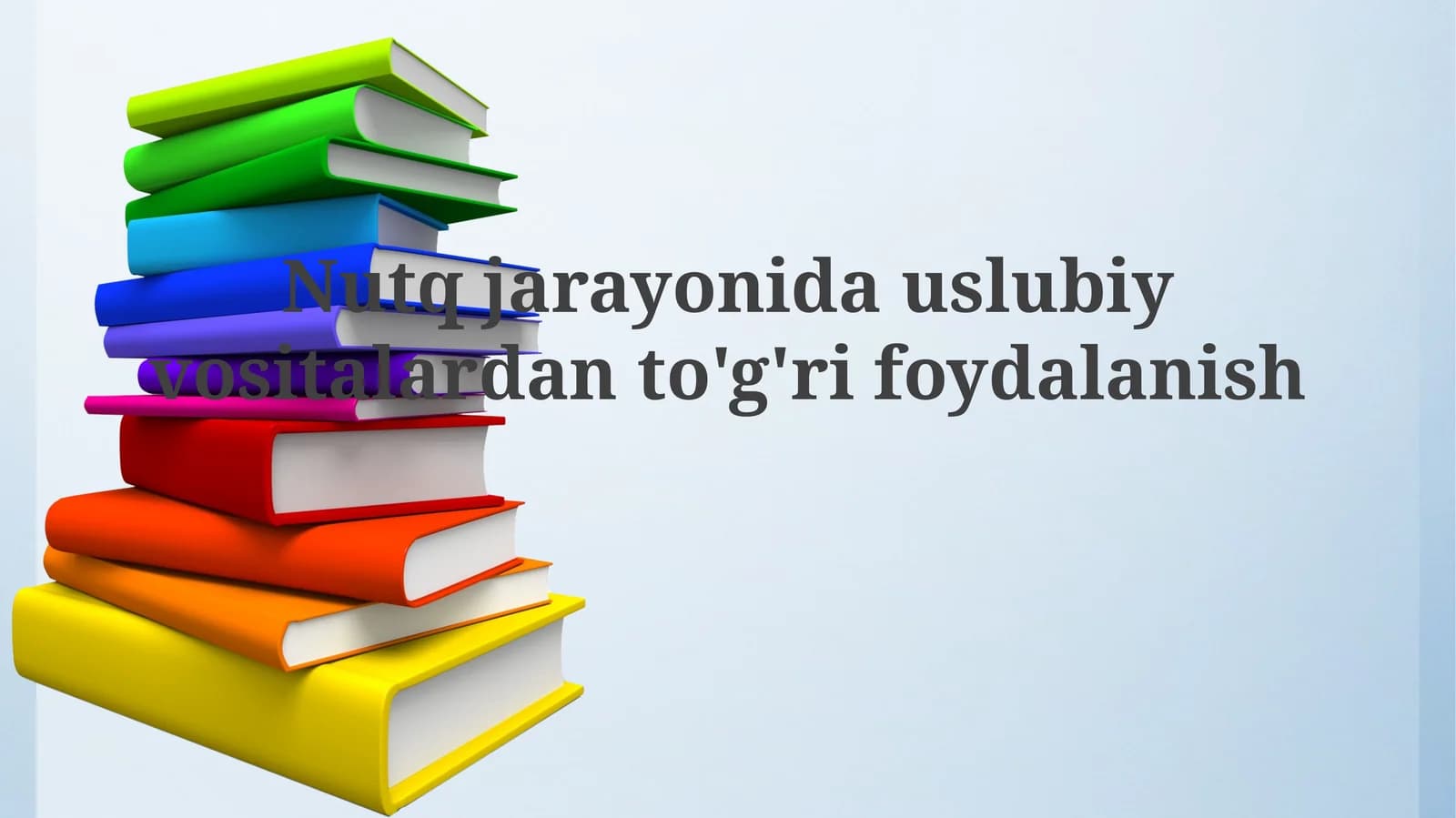 Uslubiy vositalar