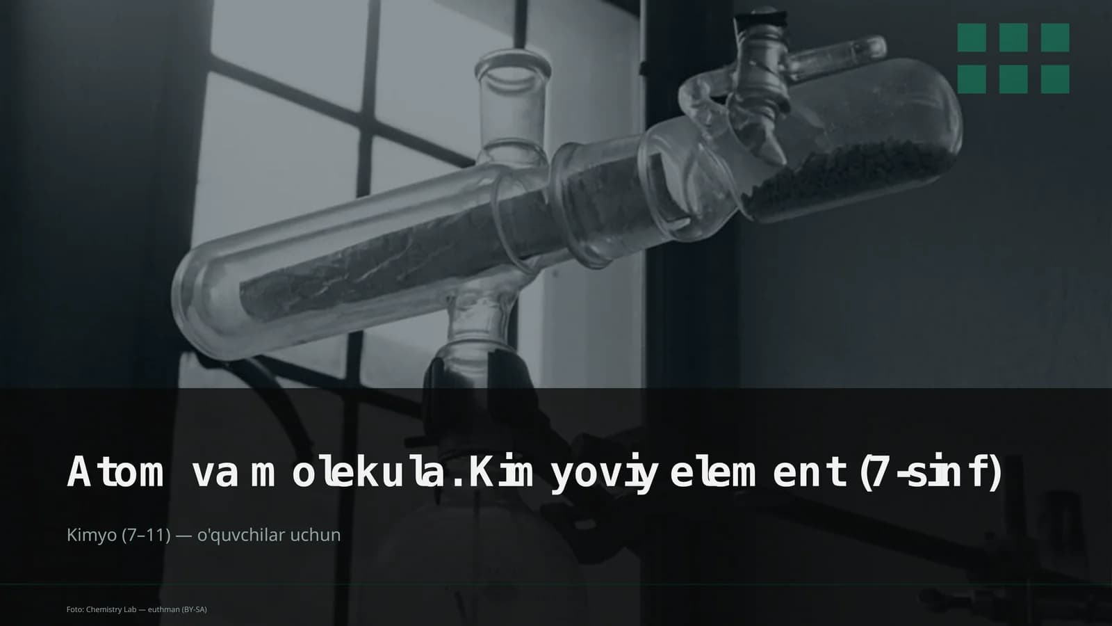 Atom va molekula. Kimyoviy element (7-sinf)