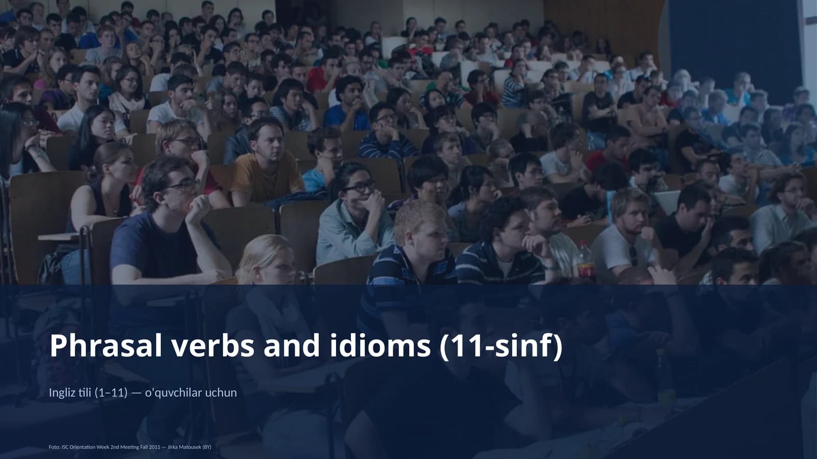 Phrasal verbs and idioms (11-sinf)